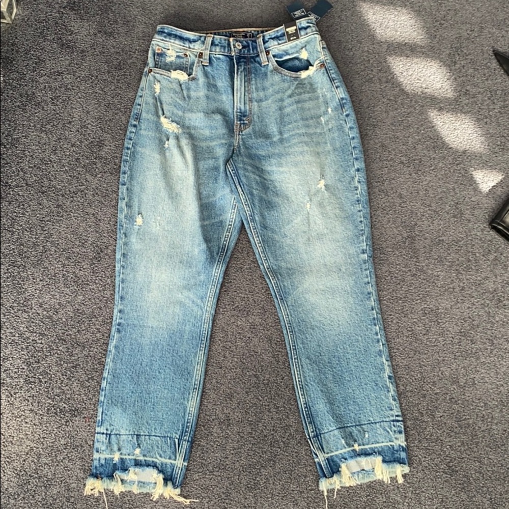 Abercrombie High Rise Mom Jeans